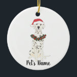 Gepersonaliseerde Dalmatiaan Keramisch Ornament<br><div class="desc">Maak dit jaar de mooie lijst met een gepersonaliseerd ornament van je favoriete kleine Dalmatische elf! Voor de liefste geschenken,  combineer het met een bijpassende kunstafdruk of een ander item uit mijn collectie!</div>