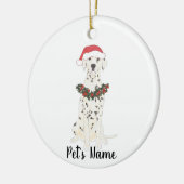 Gepersonaliseerde Dalmatiaan Keramisch Ornament (Links)