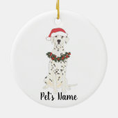 Gepersonaliseerde Dalmatiaan Keramisch Ornament (Achterkant)