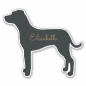 Gepersonaliseerde Dalmatiaan Sticker (Voorkant)