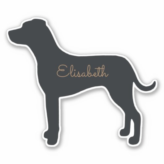 Gepersonaliseerde Dalmatiaan Sticker (Voorkant)
