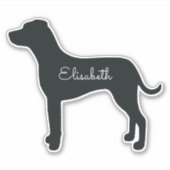 Gepersonaliseerde Dalmatiaan Sticker (Voorkant)