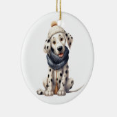 Gepersonaliseerde Dalmatian Dog Keramisch Ornament (Rechts)