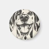 Gepersonaliseerde Dalmatian Dog Magneet (Voorkant)