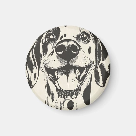 Gepersonaliseerde Dalmatian Dog Magneet (Voorkant)