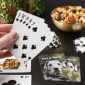 Gepersonaliseerde Dalmatian Dog Pokerkaarten (Insitu)