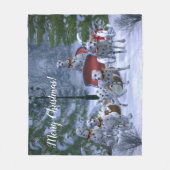 Gepersonaliseerde Dalmatiërs, Slaapse en Sneeuwker Fleece Deken (Voorkant)