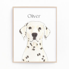 Gepersonaliseerde Dalmatische omkeerbare kunst Foto Afdruk