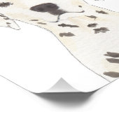 Gepersonaliseerde Dalmatische omkeerbare kunst Foto Afdruk (Hoek)