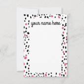Gepersonaliseerde Dalmatische prentbriefkaarten Bedankkaart (Voorkant)