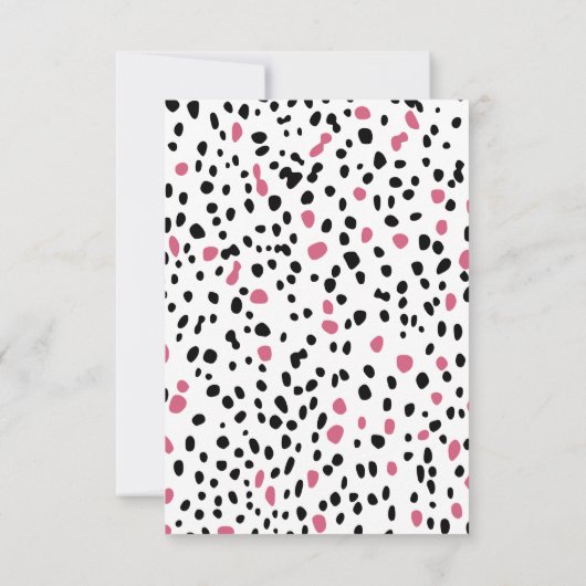 Gepersonaliseerde Dalmatische prentbriefkaarten Bedankkaart (Achterkant)