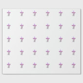 Gepersonaliseerde Dalmatische Puppy Monogram - Cadeaupapier (Vlak)