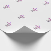 Gepersonaliseerde Dalmatische Puppy Monogram - Cadeaupapier (Hoek)