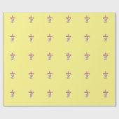 Gepersonaliseerde Dalmatische Puppy Monogram - Cadeaupapier (Vlak)