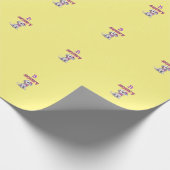 Gepersonaliseerde Dalmatische Puppy Monogram - Cadeaupapier (Hoek)