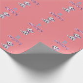 Gepersonaliseerde Dalmatische Puppy Monogram - Cadeaupapier (Hoek)