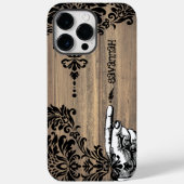 Gepersonaliseerde Damask Barn Wood Vines Case-Mate iPhone Case (Achterkant)