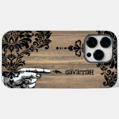 Gepersonaliseerde Damask Barn Wood Vines Case-Mate iPhone Case (Achterkant (horizontaal))