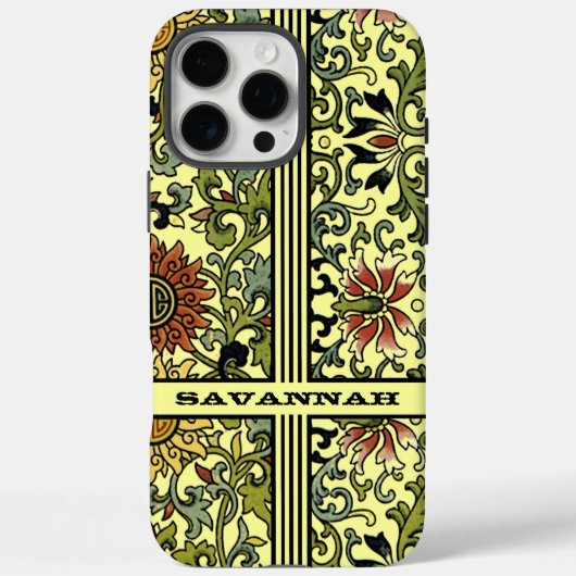 Gepersonaliseerde Damask iPhone Hoesje-u kiest Kle Case-Mate iPhone Case (Achterkant)