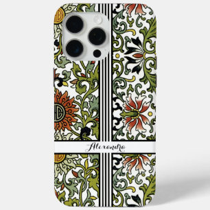Gepersonaliseerde Damask iPhone U kiest kleur 15 Pro Max Hoesje