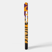 Gepersonaliseerde Damask Scroll Work Gold accenten Case-Mate iPhone Case (Achterkant / Links)