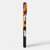 Gepersonaliseerde Damask Scroll Work Gold accenten Case-Mate iPhone Case (Achterkant / Rechts)