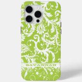 Gepersonaliseerde Damask U kiest kleur Case-Mate iPhone Case (Achterkant)