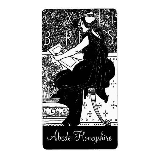 Gepersonaliseerde dame etiket (Voorkant)