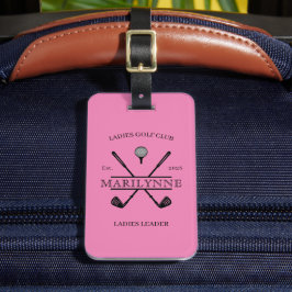 Gepersonaliseerde Dames Club Naam Golf Bag Label Bagagelabel