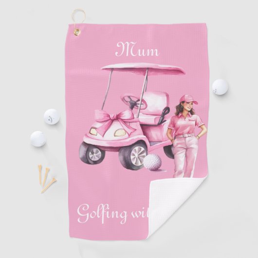 Gepersonaliseerde Dames Golf Style Golf Handdoek (Insitu)