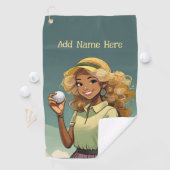 Gepersonaliseerde dameshanddoek golfhanddoek (Insitu)