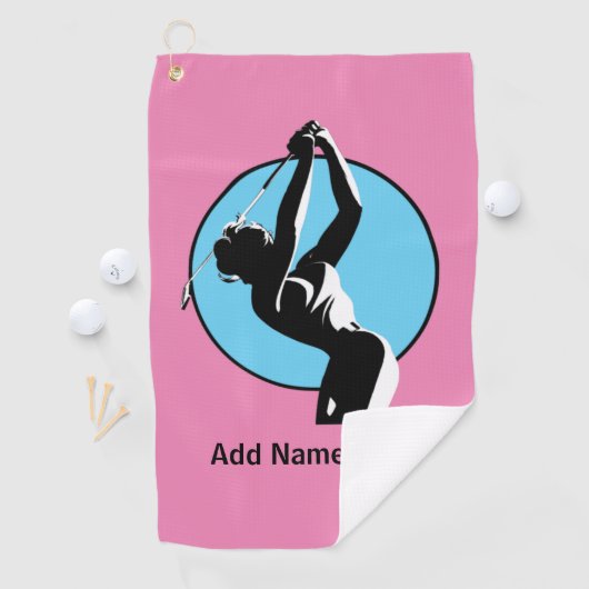 Gepersonaliseerde dameshanddoek golfhanddoek (Insitu)