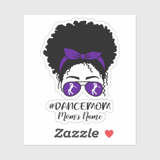 Gepersonaliseerde Dance Moeder Sticker (Vel)