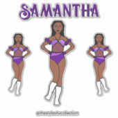 Gepersonaliseerde Dance Team Druif Stones Sticker (Voorkant)