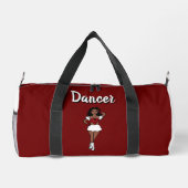 Gepersonaliseerde Dancer Duffle Bag Red Spark #1 Plunjezak (Achterkant)