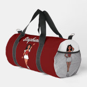 Gepersonaliseerde Dancer Duffle Bag Red Spark #2 Plunjezak (Rechterhoek)
