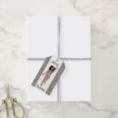Gepersonaliseerde Dancer Gift Label Silver B Cadeaulabel (Met Touw)