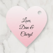 Gepersonaliseerde dank je Faded roze Gift Bedankjes Labels (Achterkant)