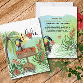 Gepersonaliseerde DANK U ALOHA HAWAII kaart