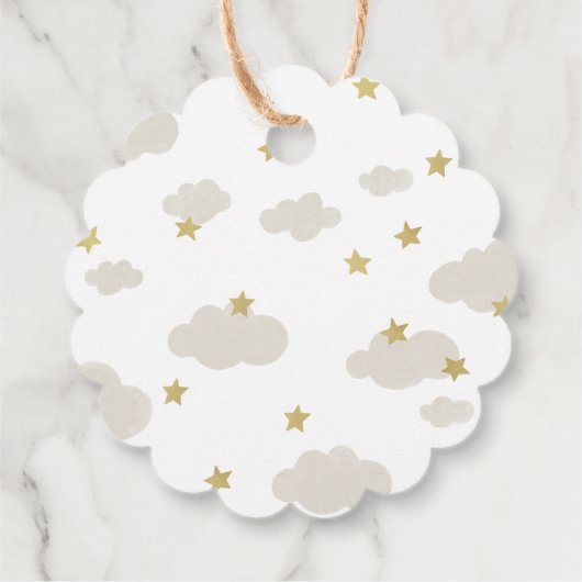 Gepersonaliseerde dank u Baby shower Moon & Stars Bedankjes Labels (Achterkant)