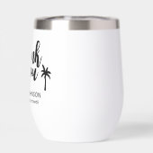 Gepersonaliseerde dank u bestemming bruiloft gunst (Achterkant)