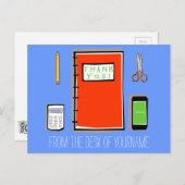 Gepersonaliseerde Dank u Briefkaart Horizontaal (Voorkant / Achterkant)