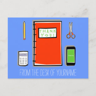 Gepersonaliseerde Dank u Briefkaart Horizontaal