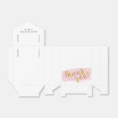 Gepersonaliseerde dank u bruiloft gunst box bedankdoosjes (Uitgevouwen)