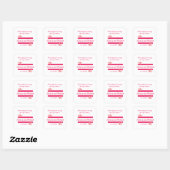 Gepersonaliseerde dank u bruiloft gunst Stickers (Vel)