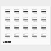 Gepersonaliseerde dank u bruiloft gunst Stickers (Vel)