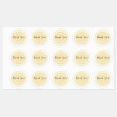 Gepersonaliseerde dank u Chrysanthemum Labels (Vel)