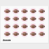Gepersonaliseerde dank u Football Sticker (Vel)