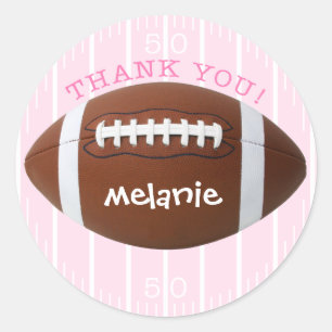 Gepersonaliseerde dank u Football Sticker