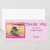 Gepersonaliseerde Dank u Foto Bedankkaart (Voorkant / Achterkant)
